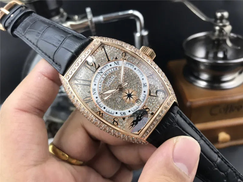 rose Franck Muller Diamond Watch - Hình 2