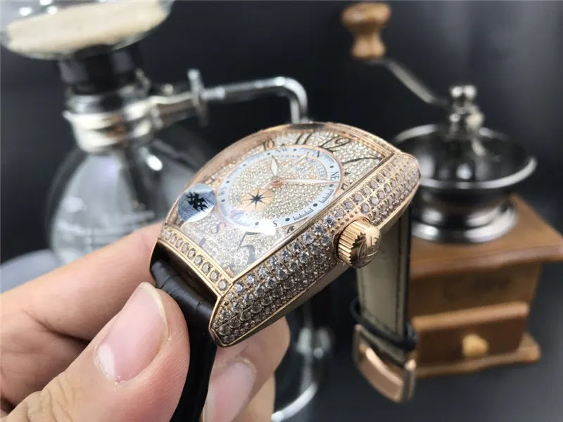 rose Franck Muller Diamond Watch - Hình 5
