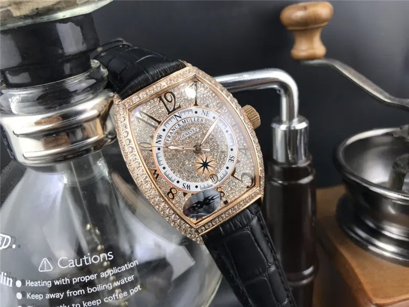 rose Franck Muller Diamond Watch - Hình 9