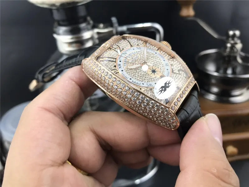 rose Franck Muller Diamond Watch - Hình 4
