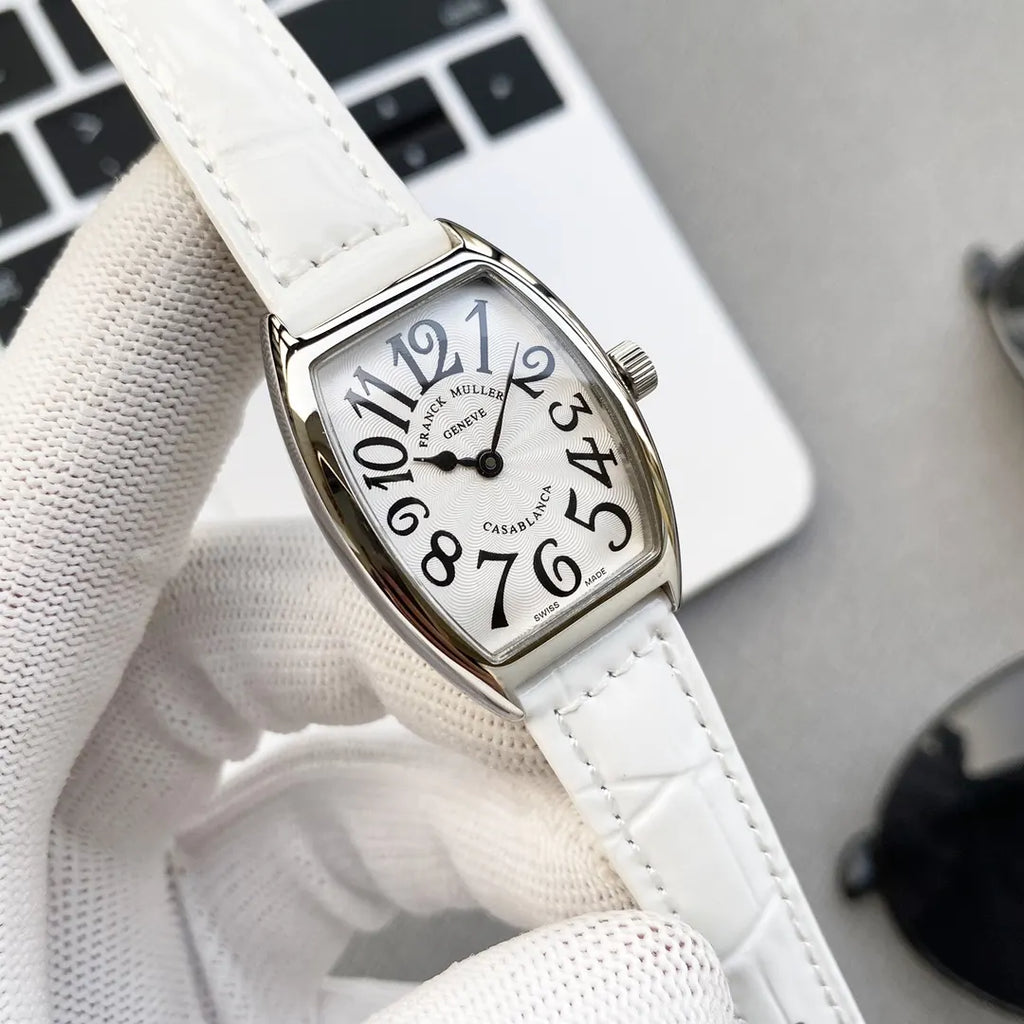 Franck Muller Casablanca White Leather - Hình 2