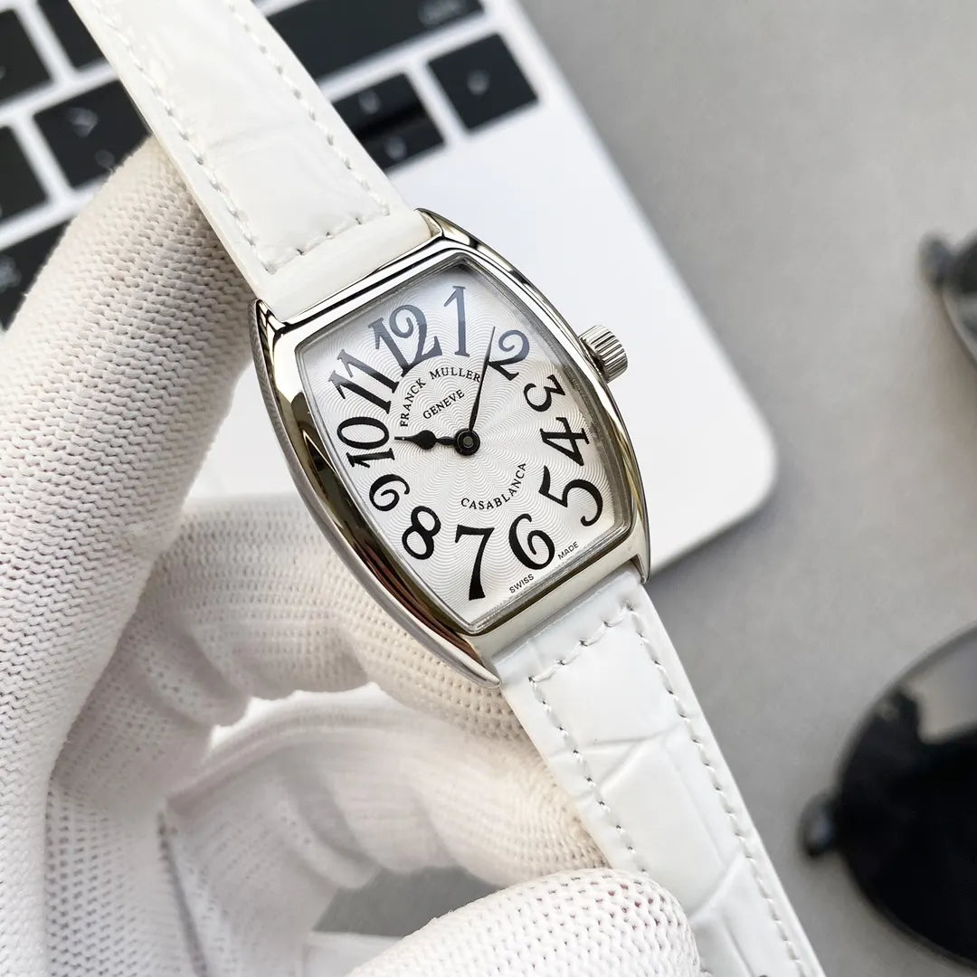 Franck Muller Casablanca White Leather - Hình 2