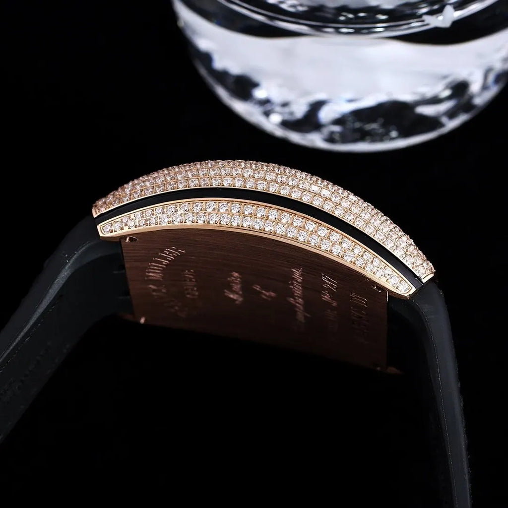 Franck Muller Diamond Black Dial - Hình 4