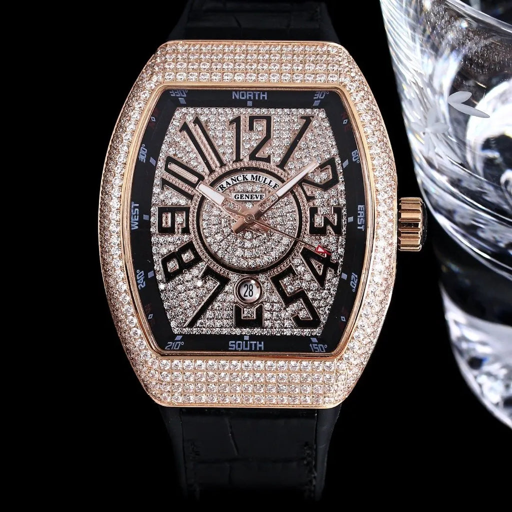 Franck Muller Diamond Black Dial