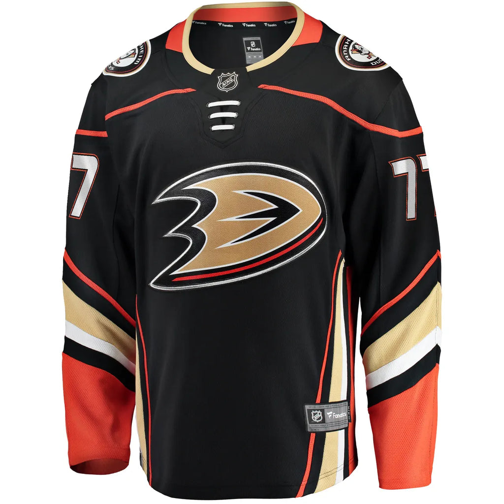 black Fanatics Vatrano Ducks Jersey - Hình 3