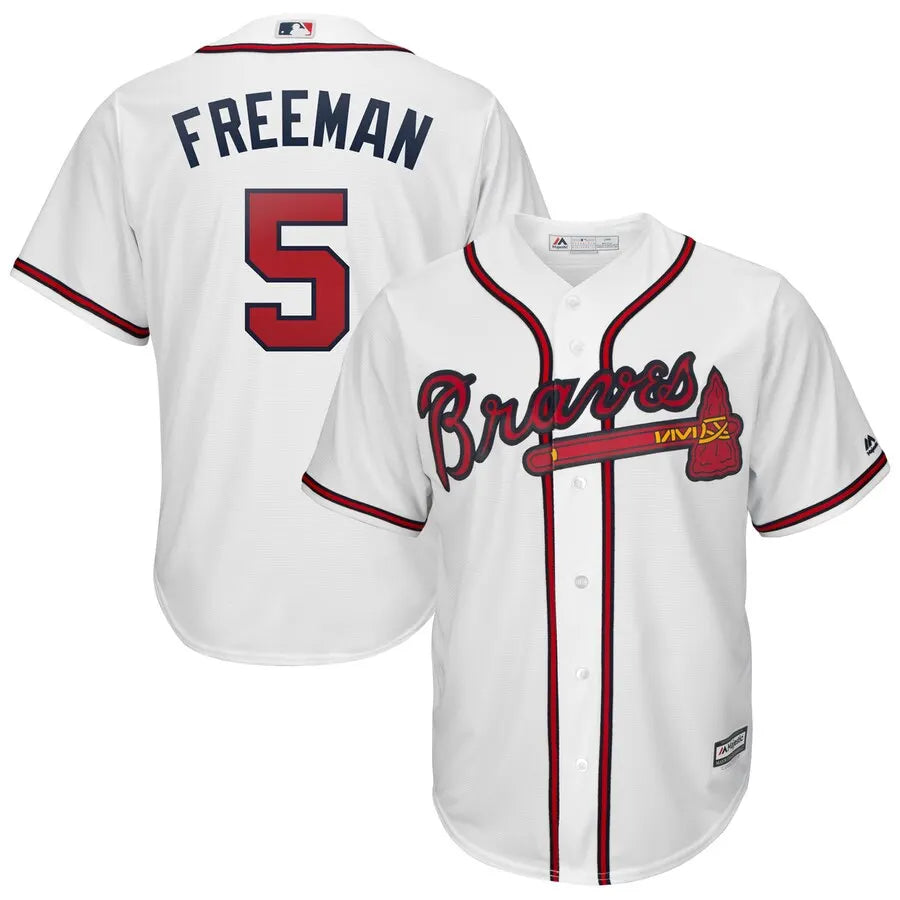 Braves Freeman White Jersey