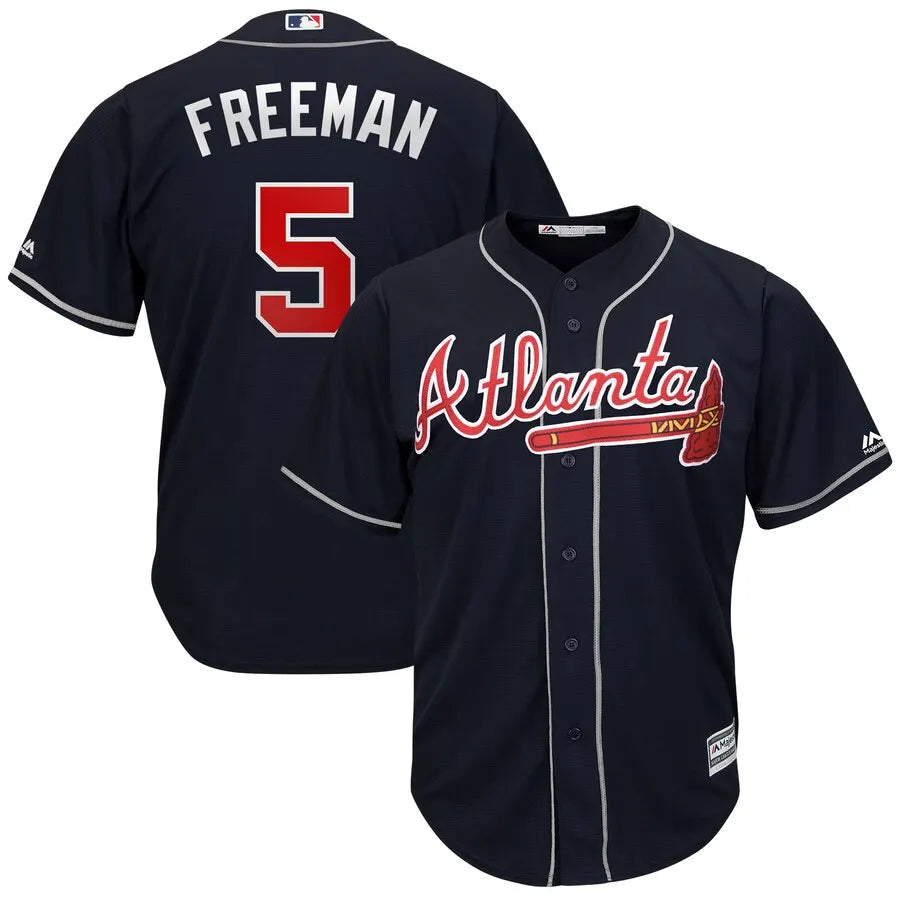 Braves Freeman Navy Jersey