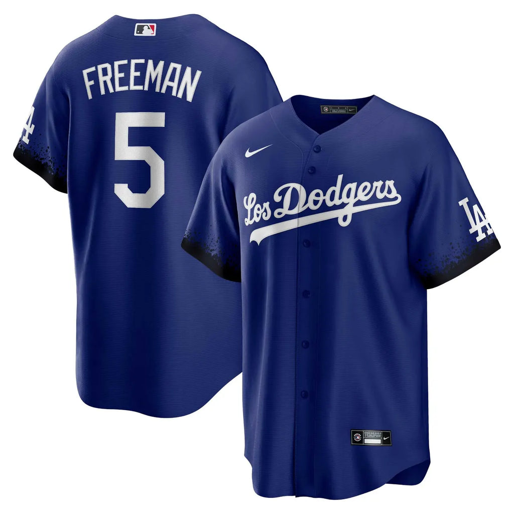 Dodgers Freeman #5 Blue Jersey nike