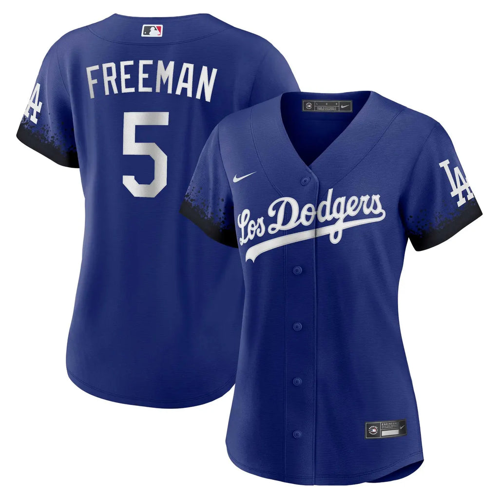 nike Dodgers Freeman #5 Blue Jersey