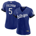 nike Dodgers Freeman #5 Blue Jersey