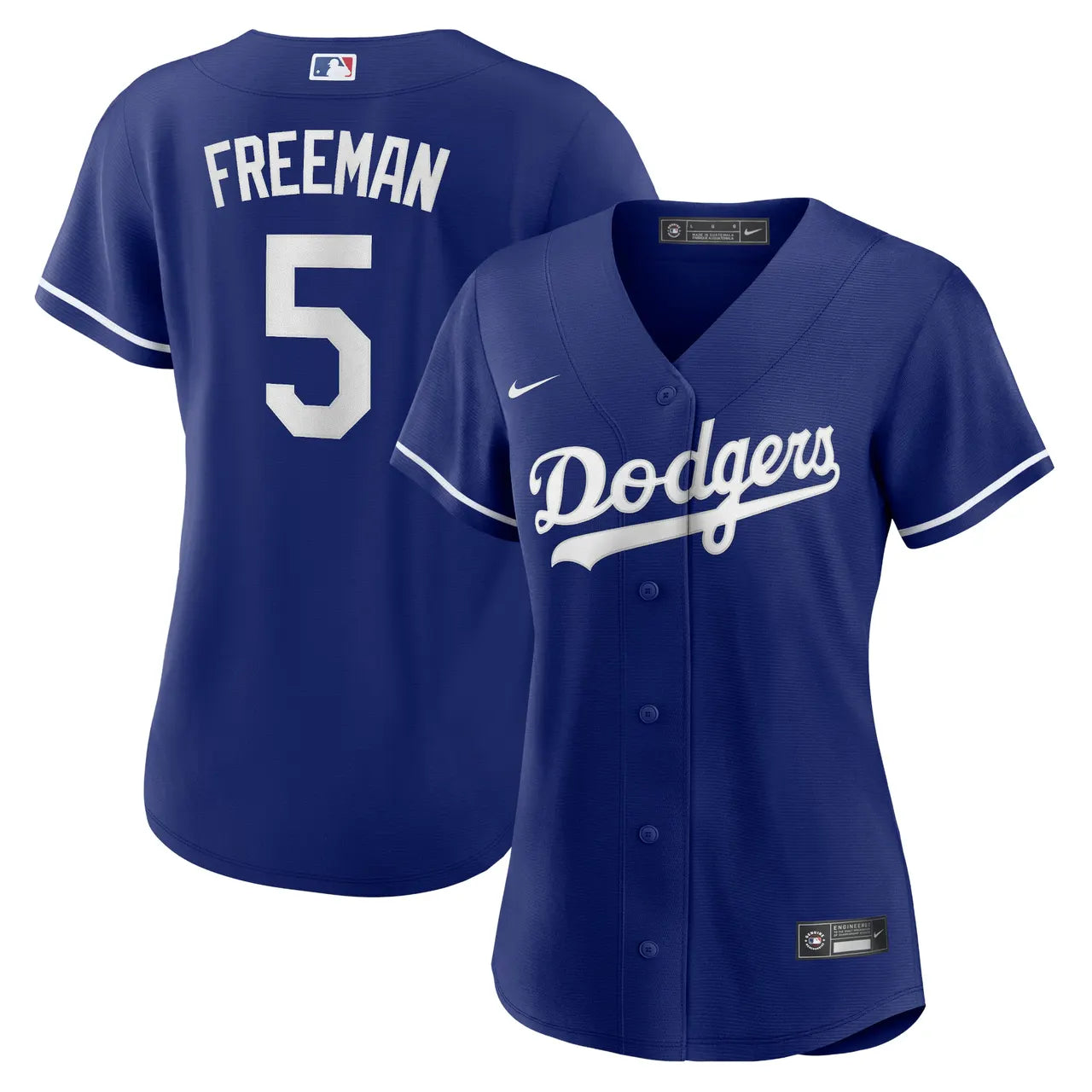 nike Freeman Dodgers White Jersey - Hình 10