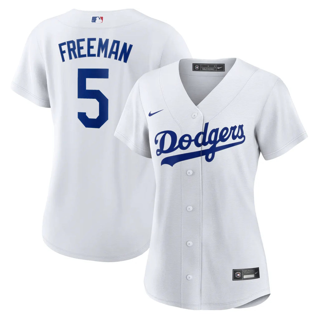 nike Freeman Dodgers White Jersey