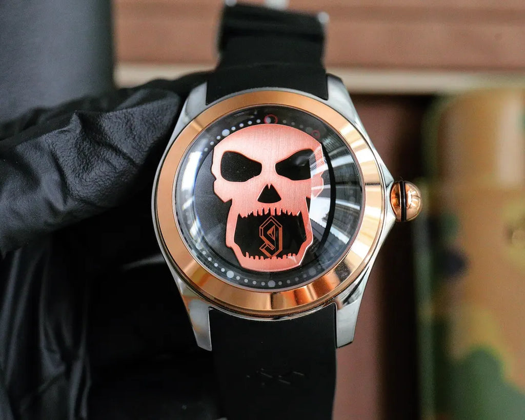 Corum Bubble Skull Rose Gold - Hình 2
