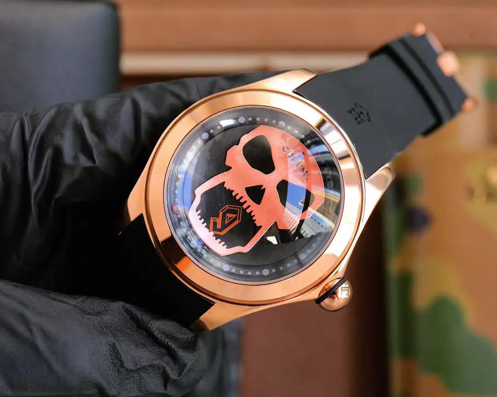 Corum Bubble Skull Rose Gold - Hình 9