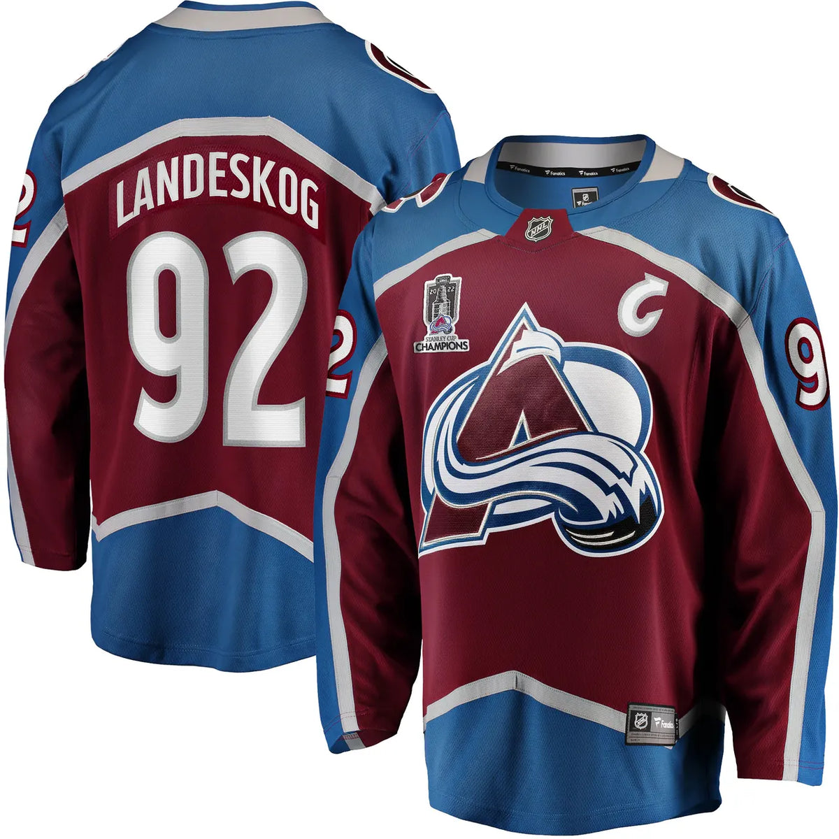 fanatics champs Landeskog Avalanche Jersey