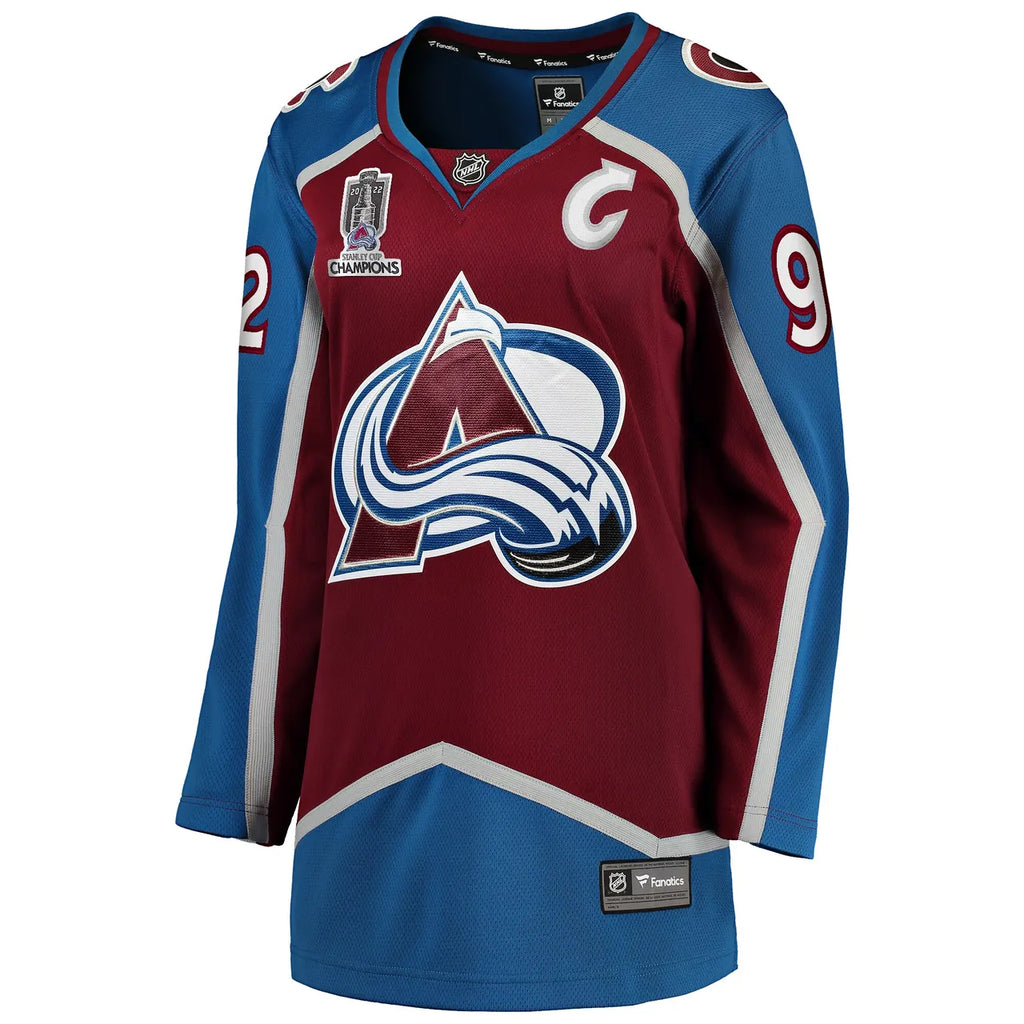 Landeskog Avalanche Jersey fanatics burgundy - Hình 3