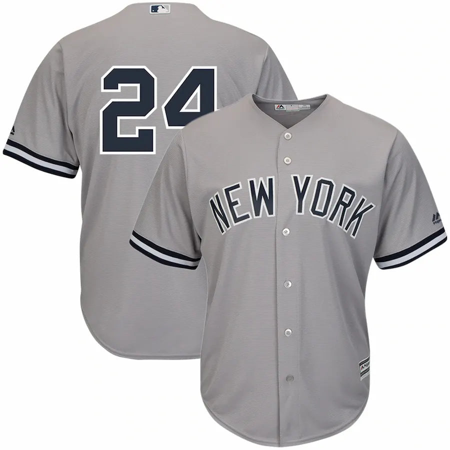 Yankees Gray Road Jersey #24