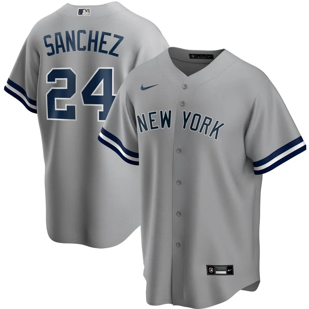 Sanchez Yankees Gray Road Jersey