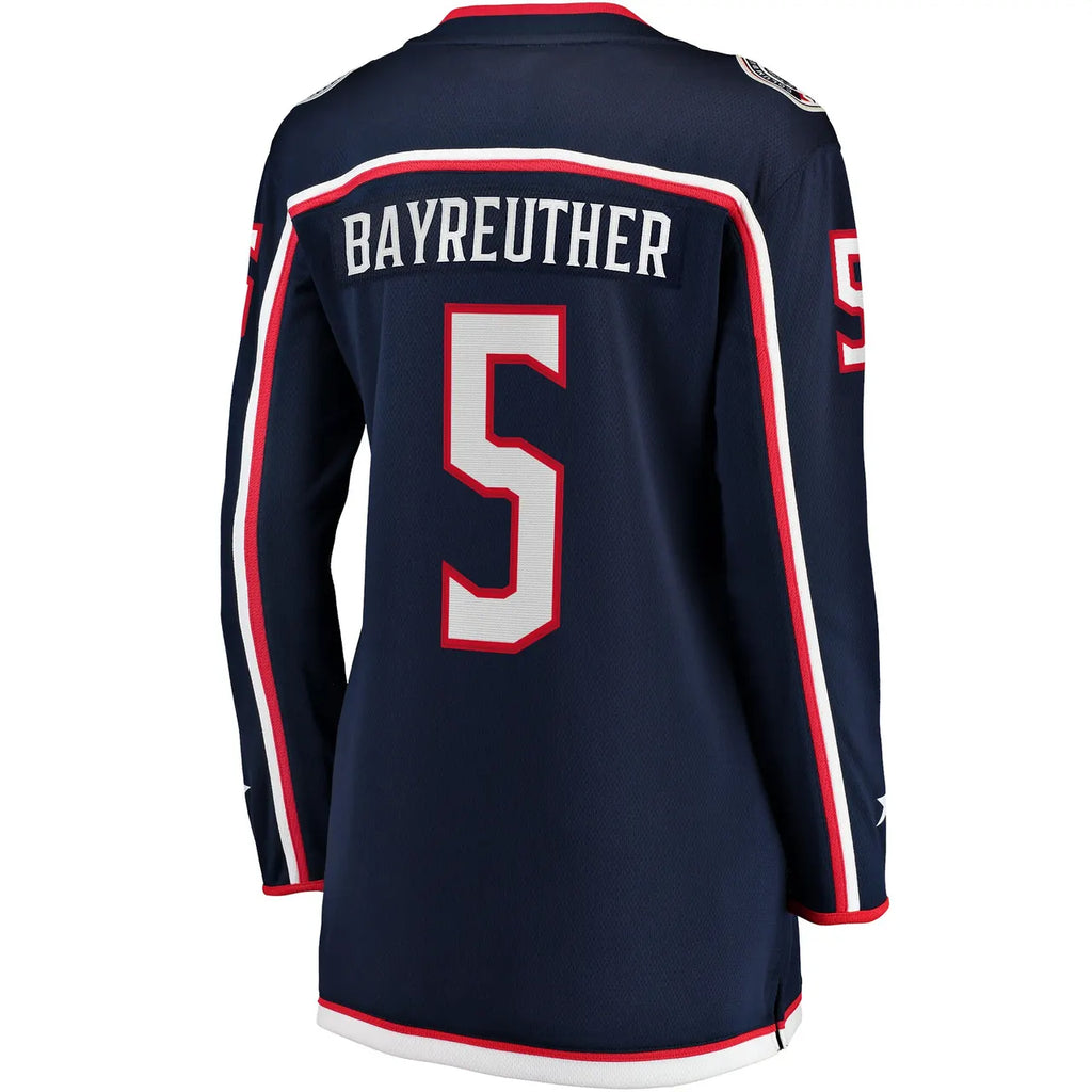 fanatics bayreuther Columbus Blue Jackets Jersey - Hình 4