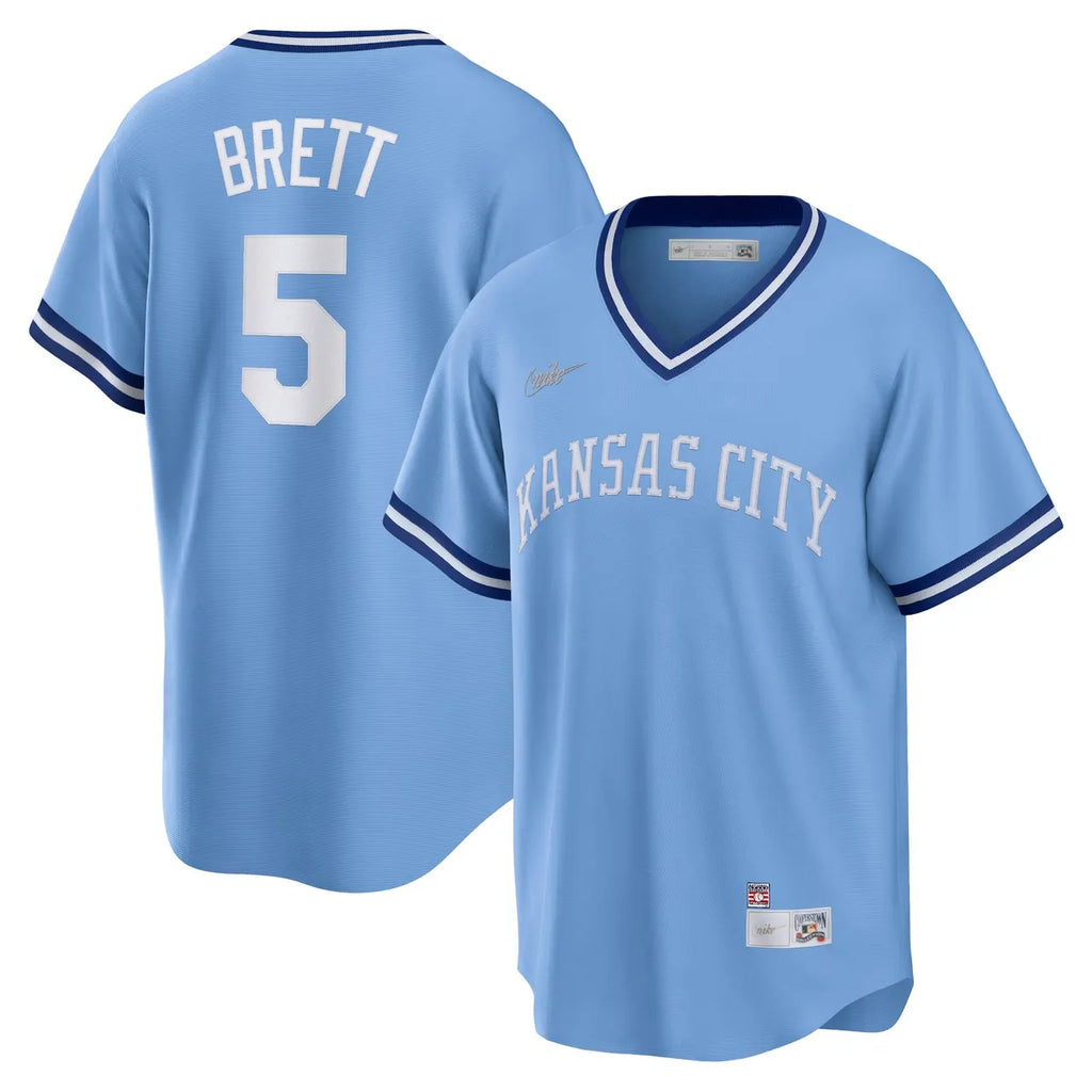 nike Royals Brett Powder Blue Jersey - Hình 2