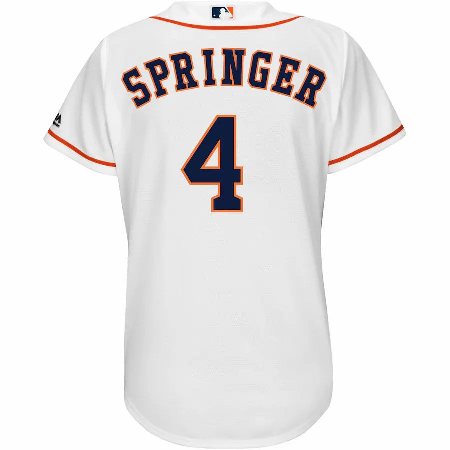 majestic Astros Springer White Jersey - Hình 2