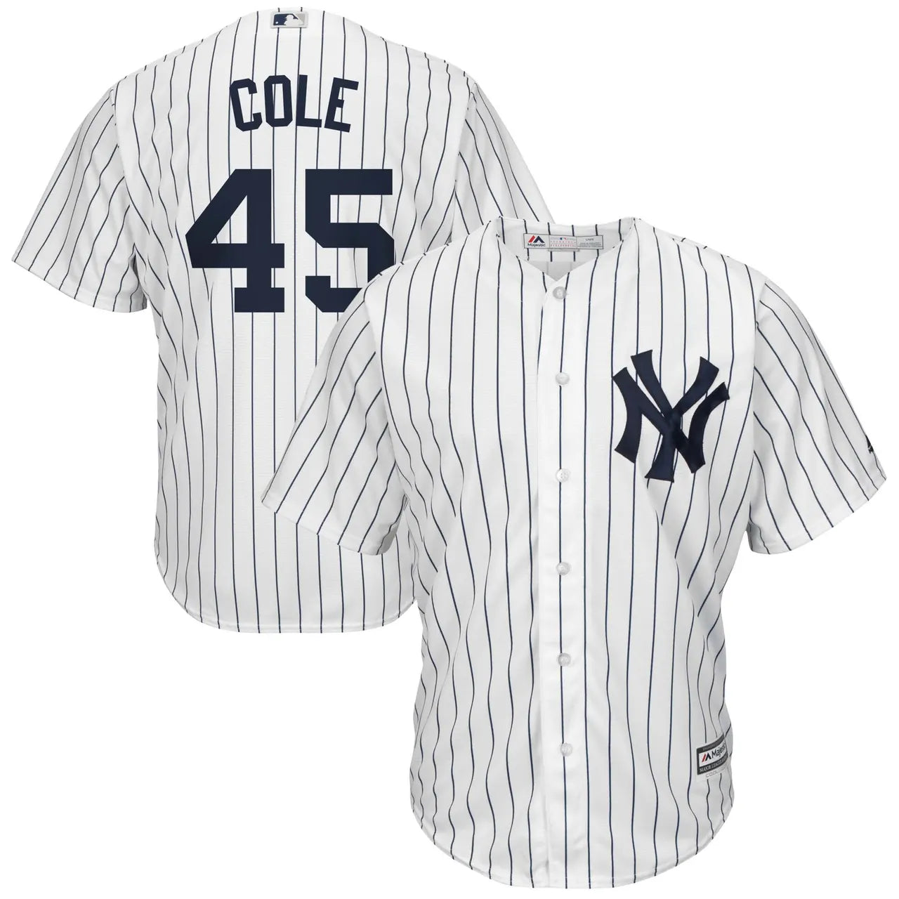 majestic Cole Yankees Pinstripe Jersey - Hình 2