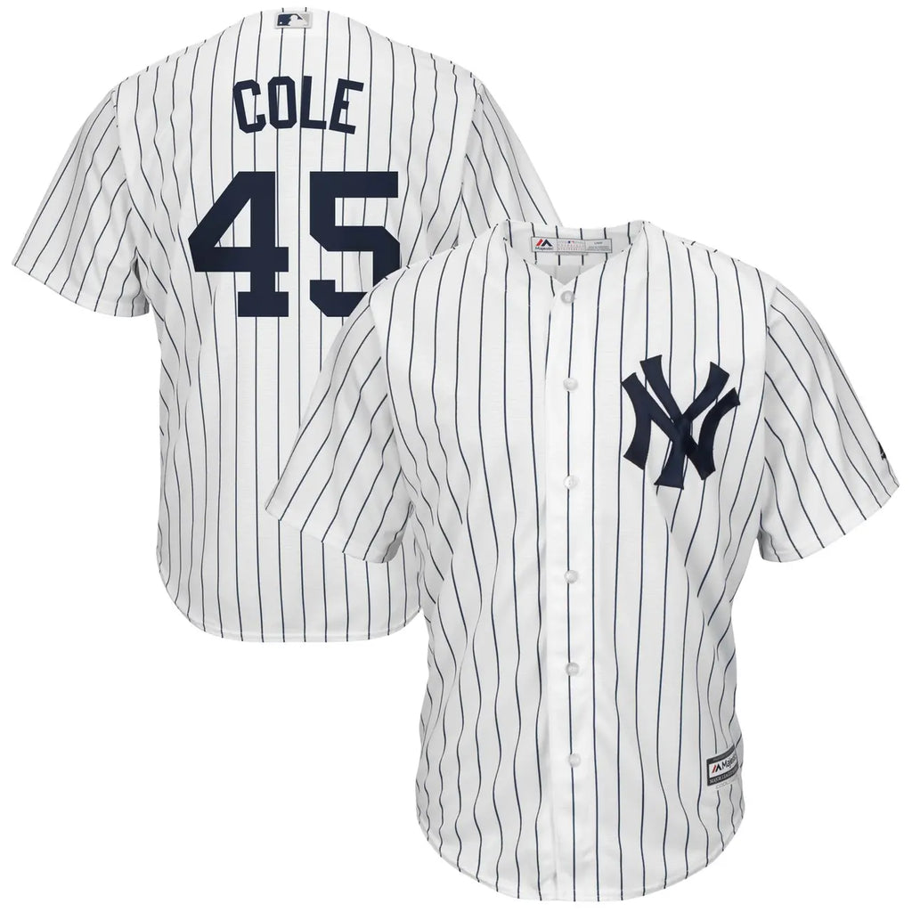 majestic Cole Yankees Pinstripe Jersey