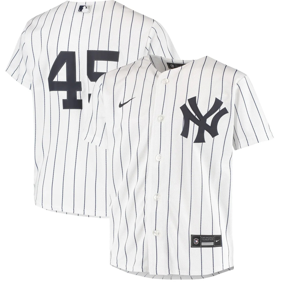 Yankees Pinstripe Youth Jersey - Hình 2