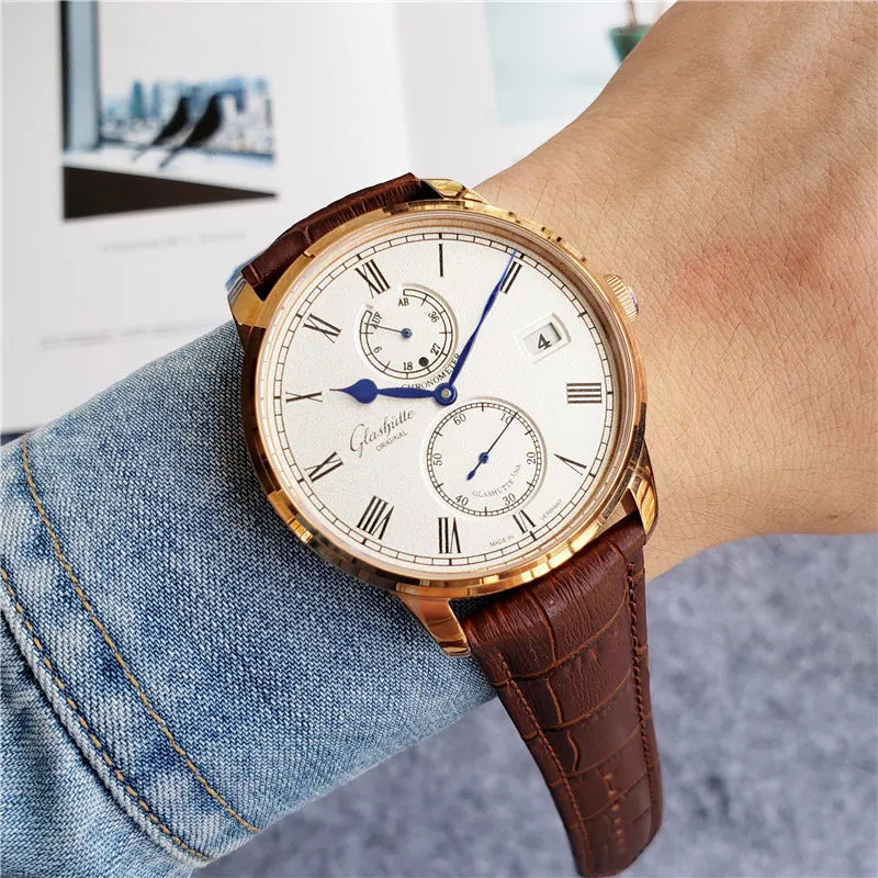 Glashütte Gold Brown Leather
