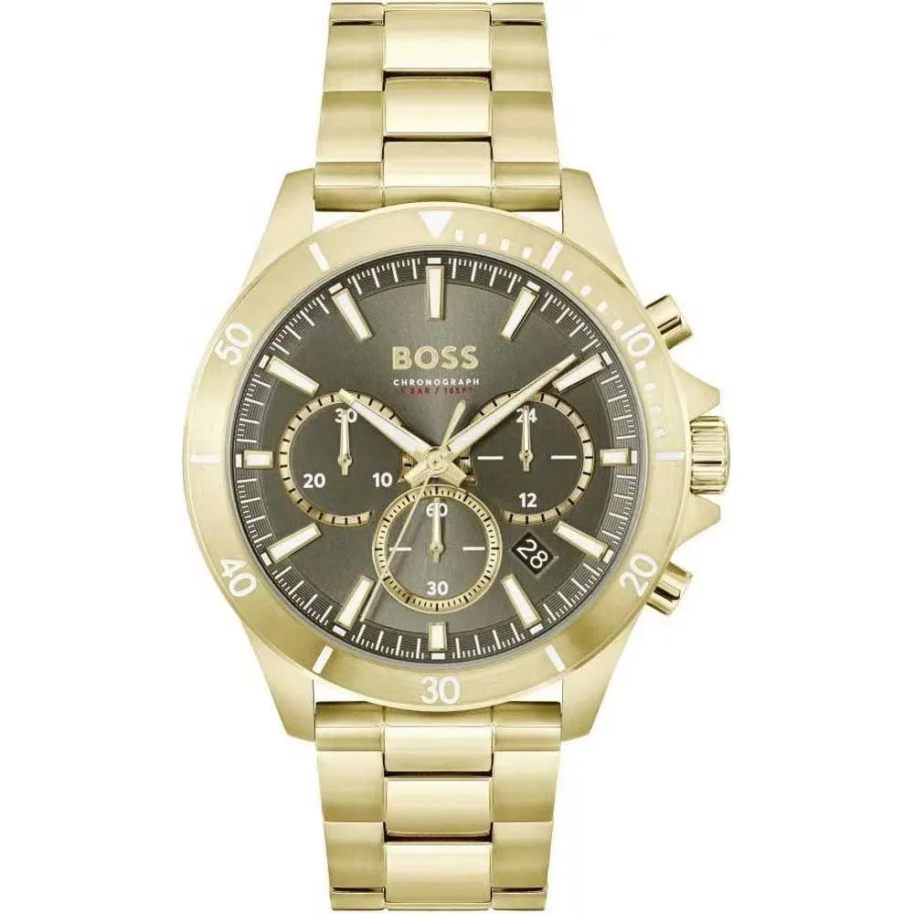 BOSS Gold Chronograph Watch