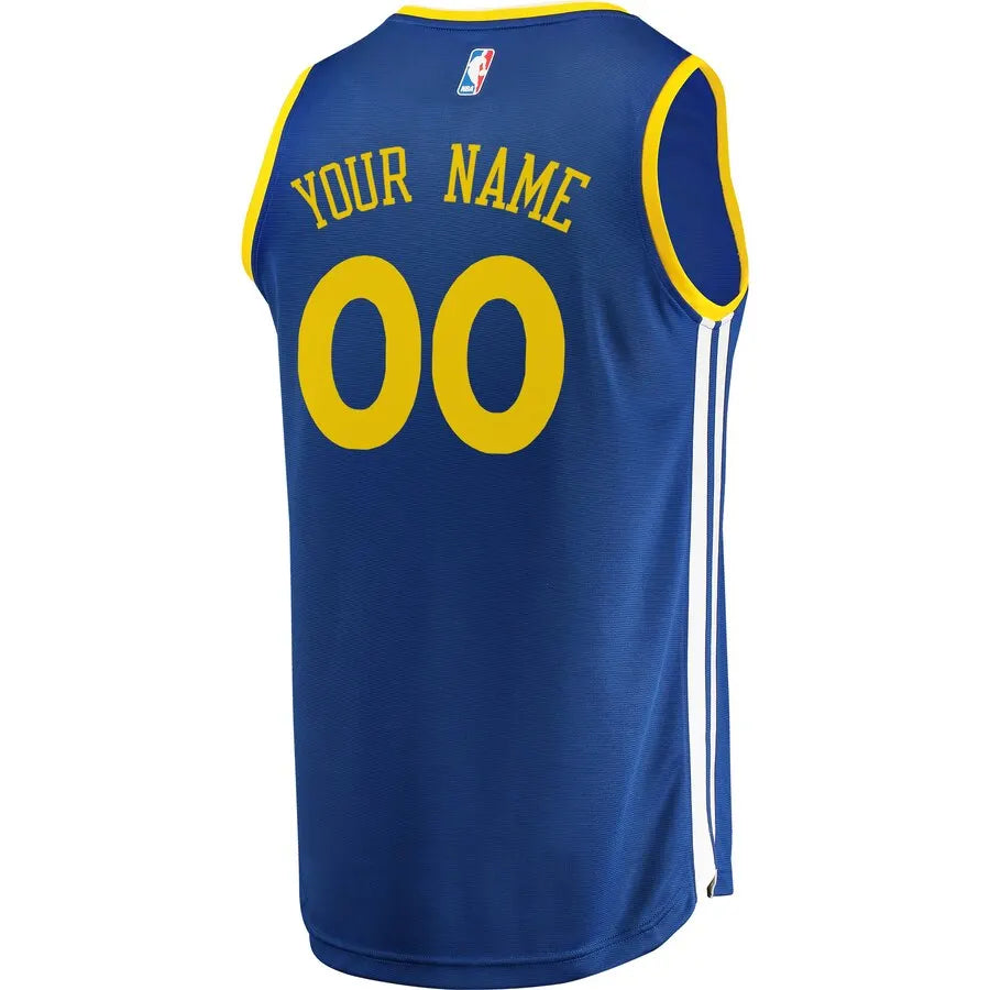 Warriors Blue Custom Jersey fanatics - Hình 3