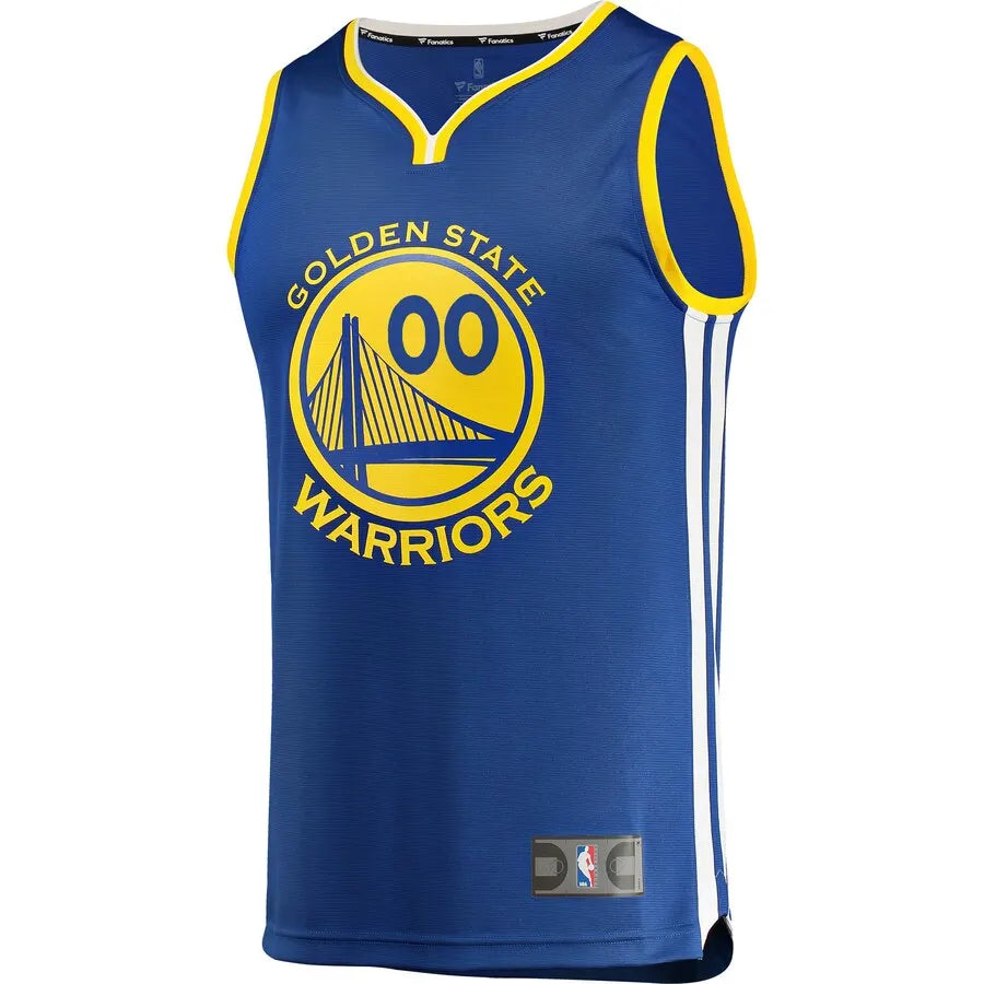 Warriors Blue Custom Jersey fanatics - Hình 2