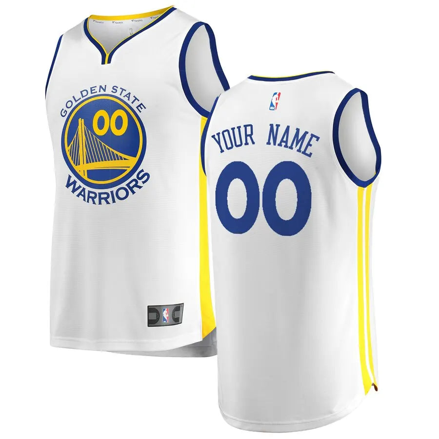 Warriors White Custom Jersey fanatics
