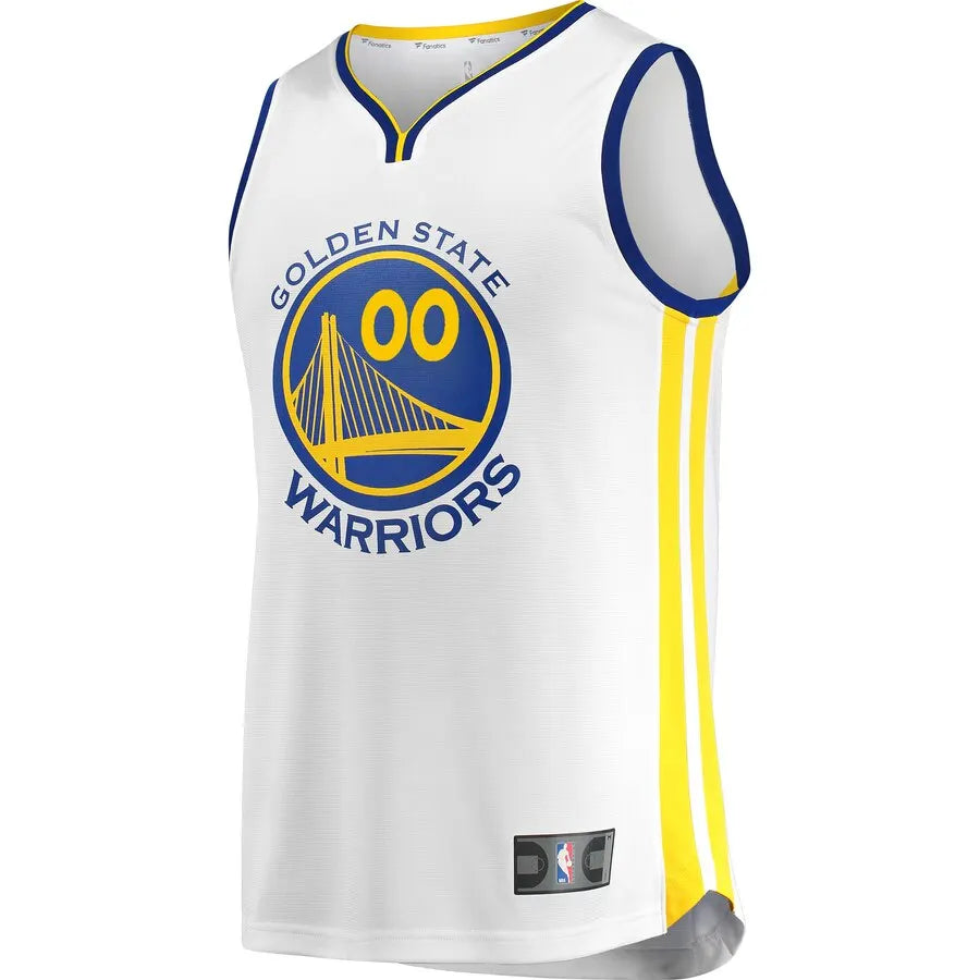 Warriors White Custom Jersey fanatics - Hình 2