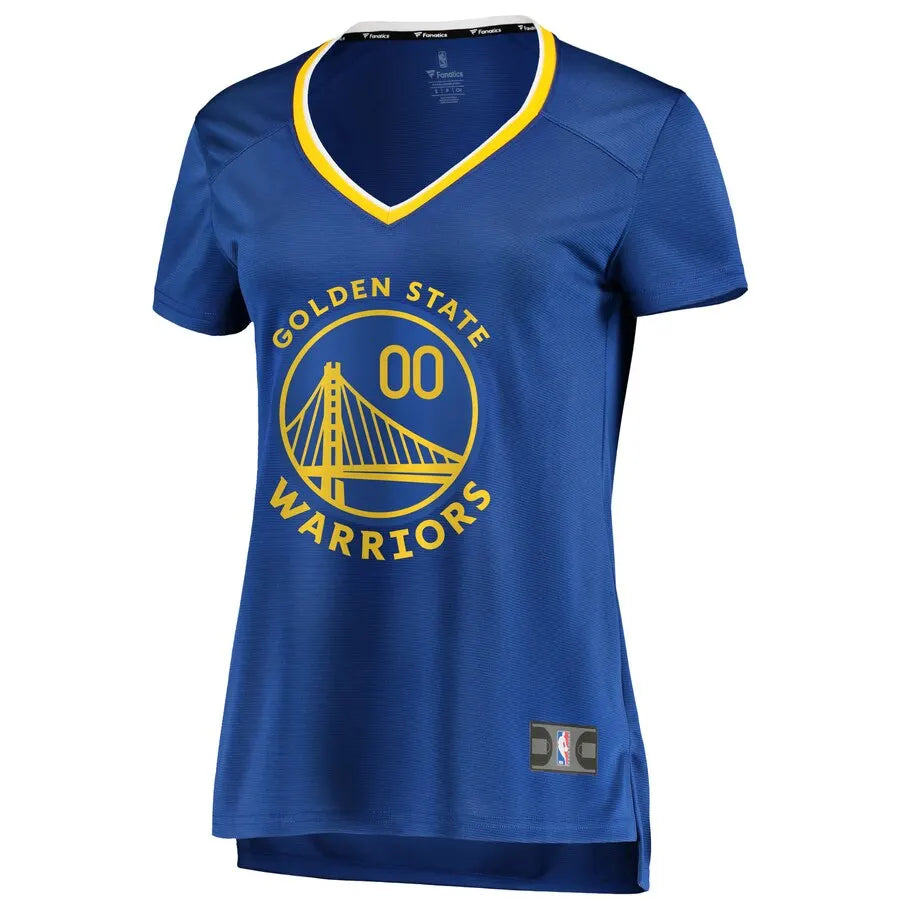 Warriors Blue Custom Jersey fanatics - Hình 2