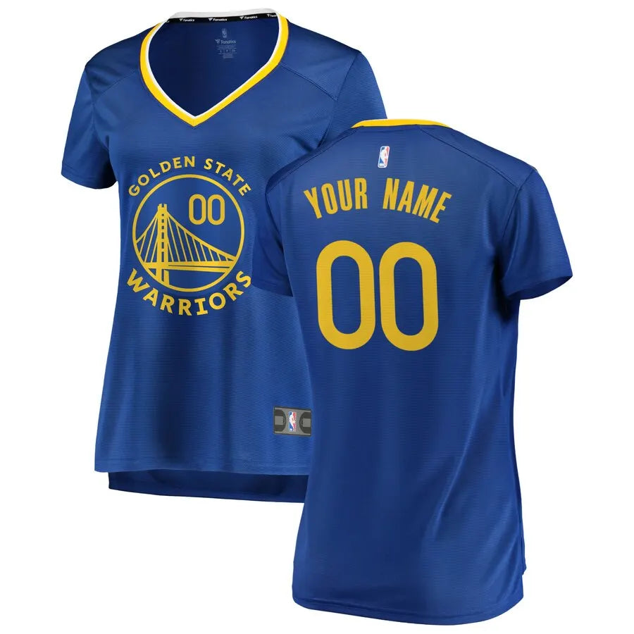 Warriors Blue Custom Jersey fanatics
