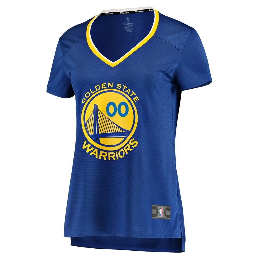 Warriors Blue Custom Women's Jersey - Hình 2