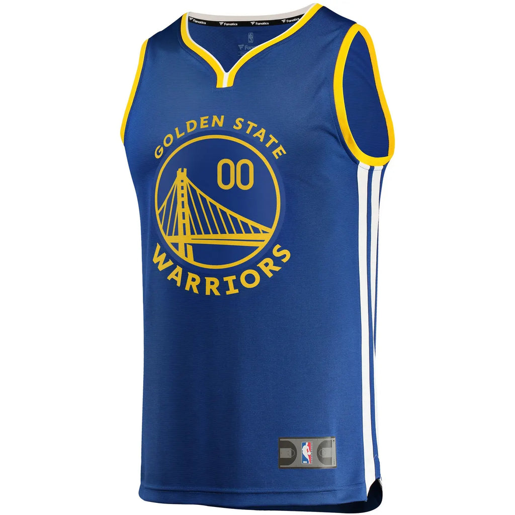 Warriors Blue Custom Jersey fanatics - Hình 3