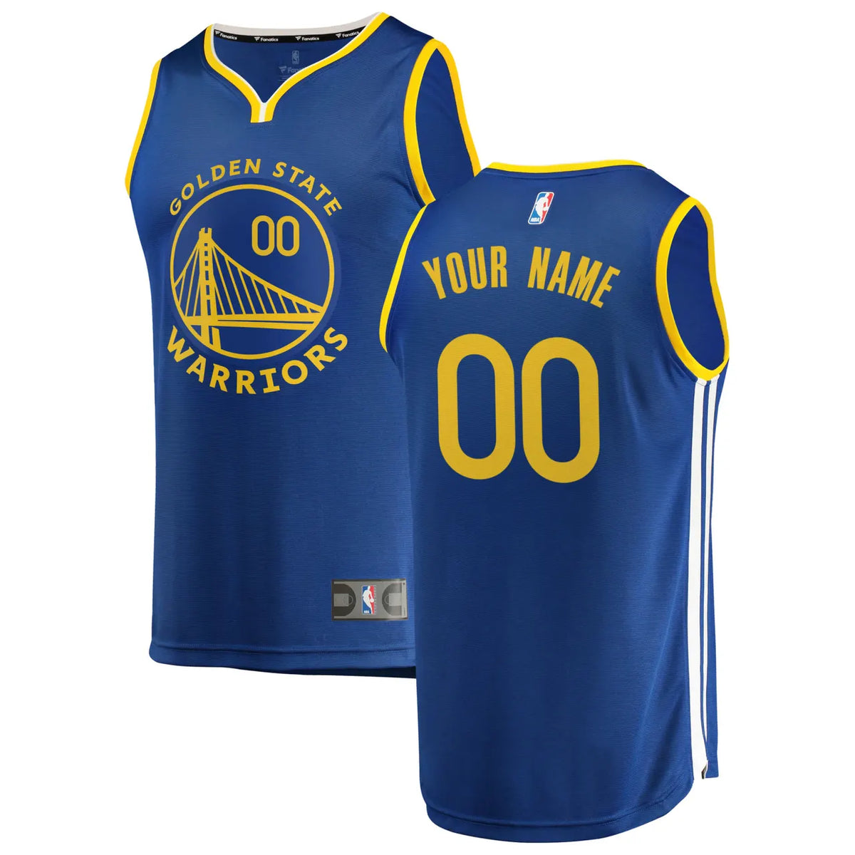 Warriors Blue Custom Jersey fanatics