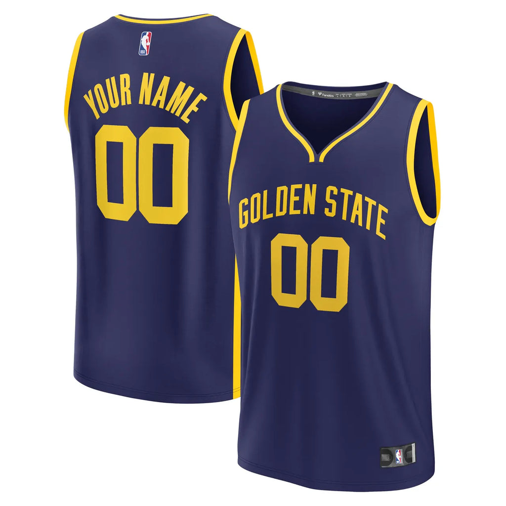 fanatics Warriors Navy Custom Jersey