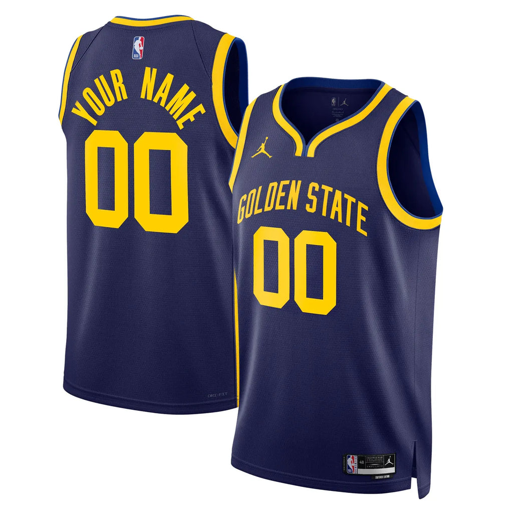 jordan Warriors Navy Custom Jersey
