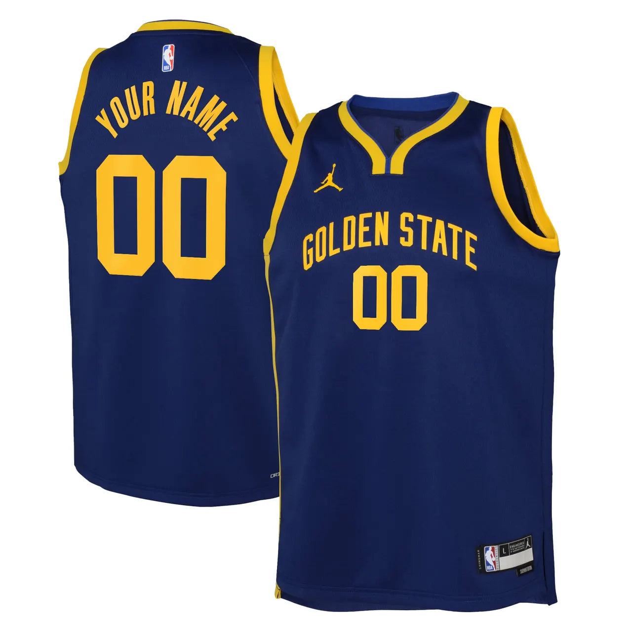 jordan Warriors Navy Custom Jersey