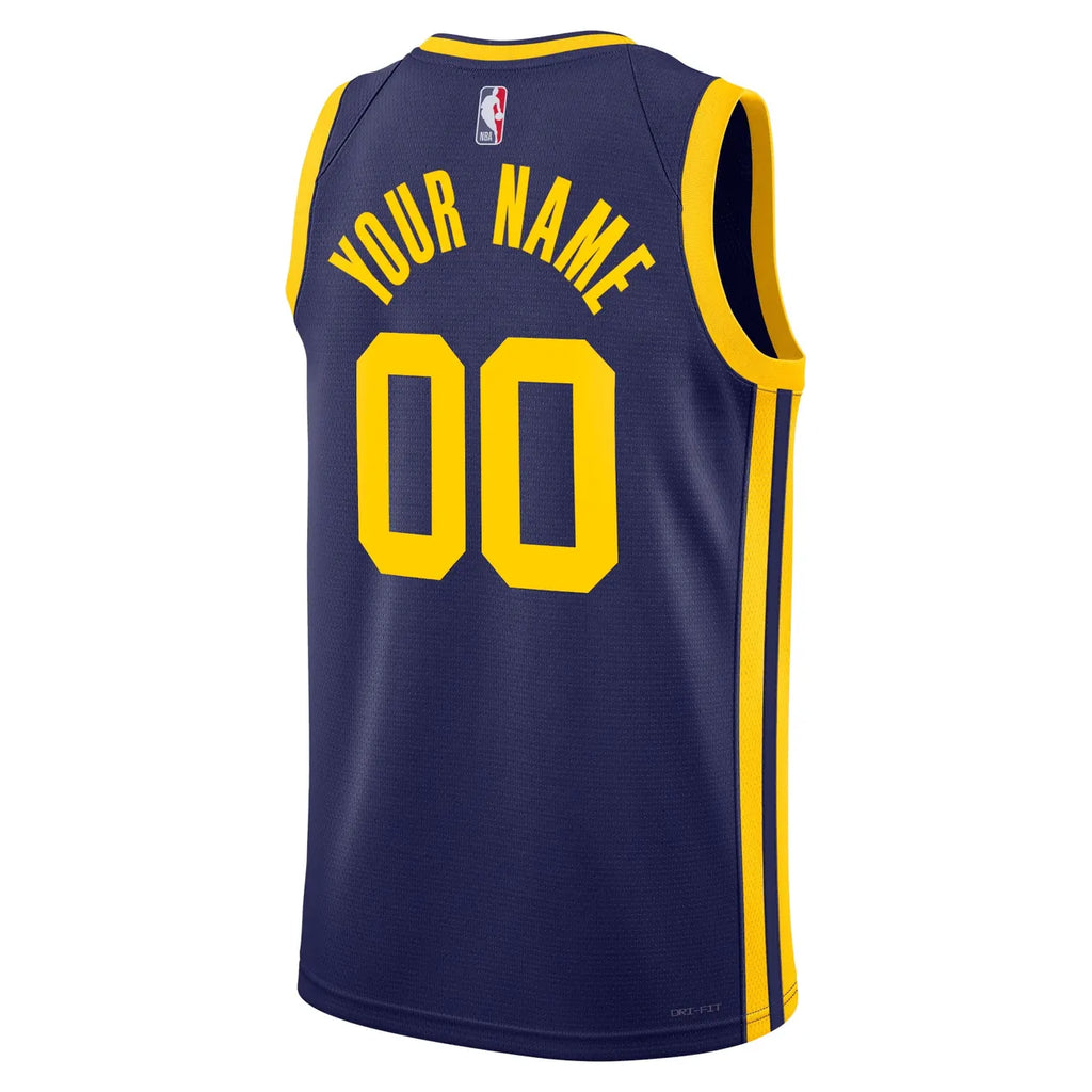 golden Warriors Navy Custom Jersey - Hình 3