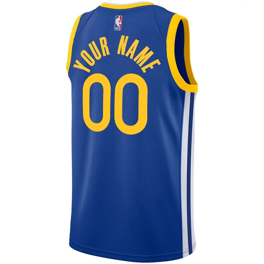 nike personalize Warriors Blue Custom Jersey - Hình 3