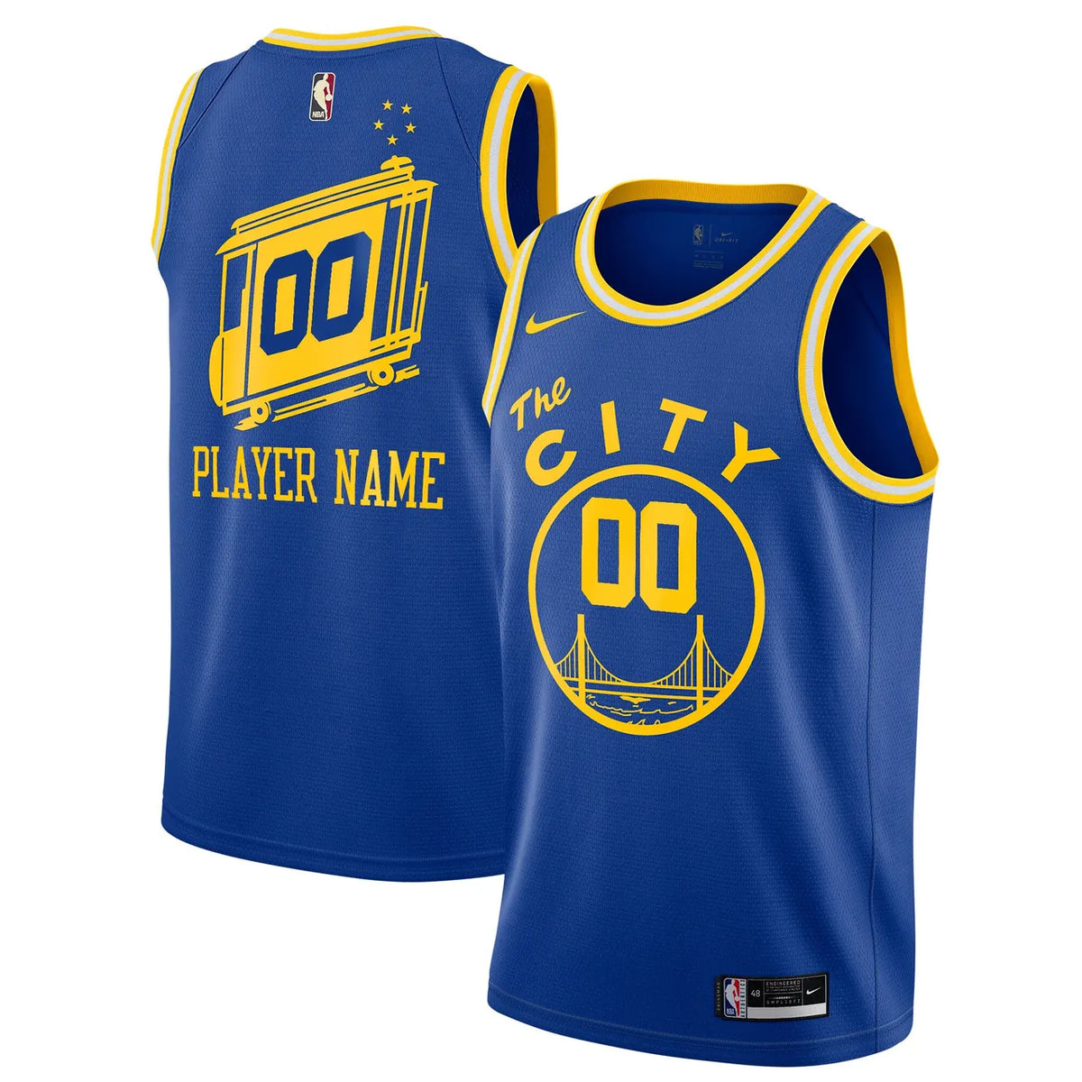 Warriors City Blue Jersey - Hình 2