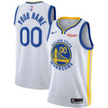 nike association Warriors White Custom Jersey
