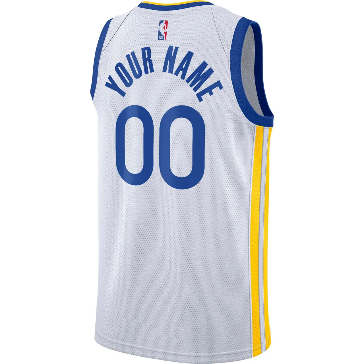 nike association Warriors White Custom Jersey - Hình 4