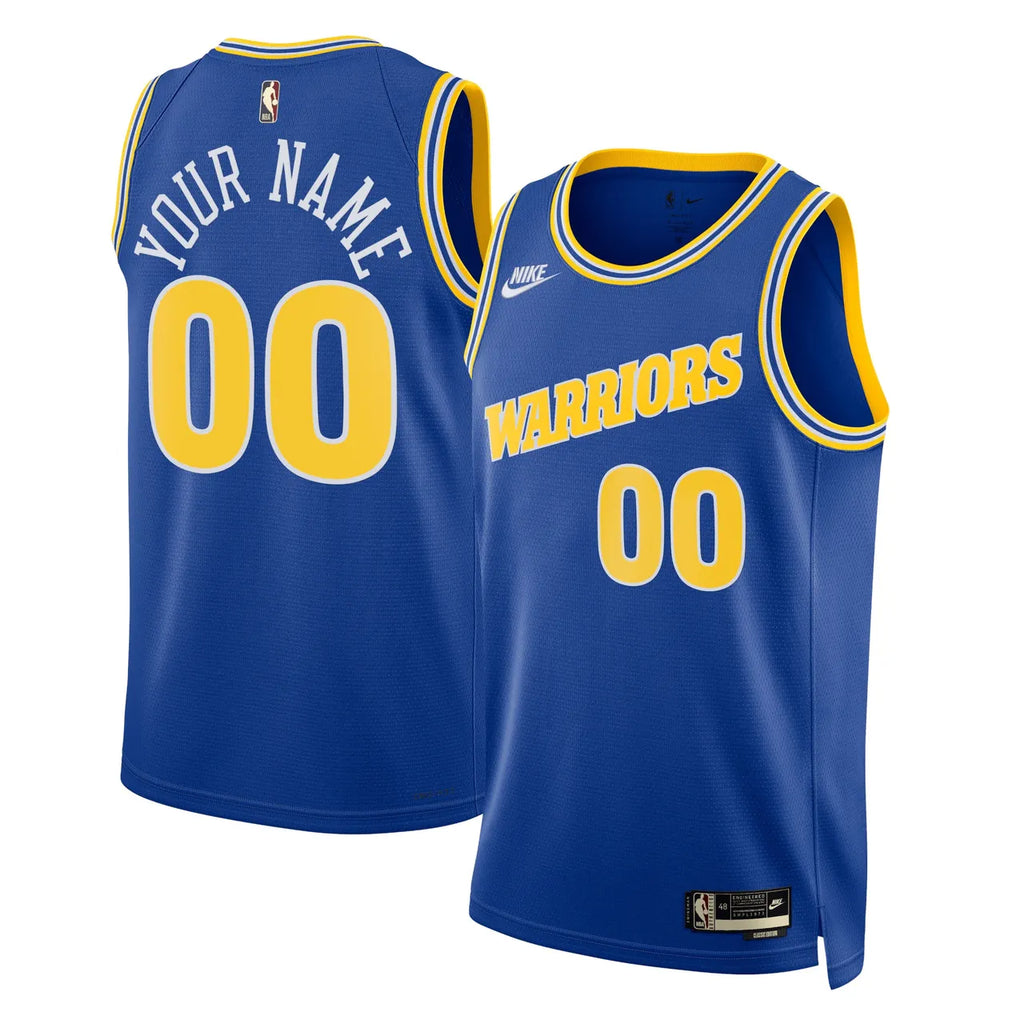 Warriors Blue Custom Jersey nike classic
