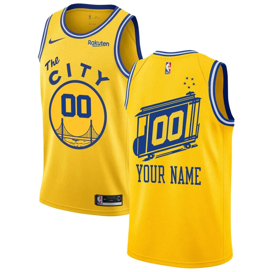 Warriors Yellow City Jersey