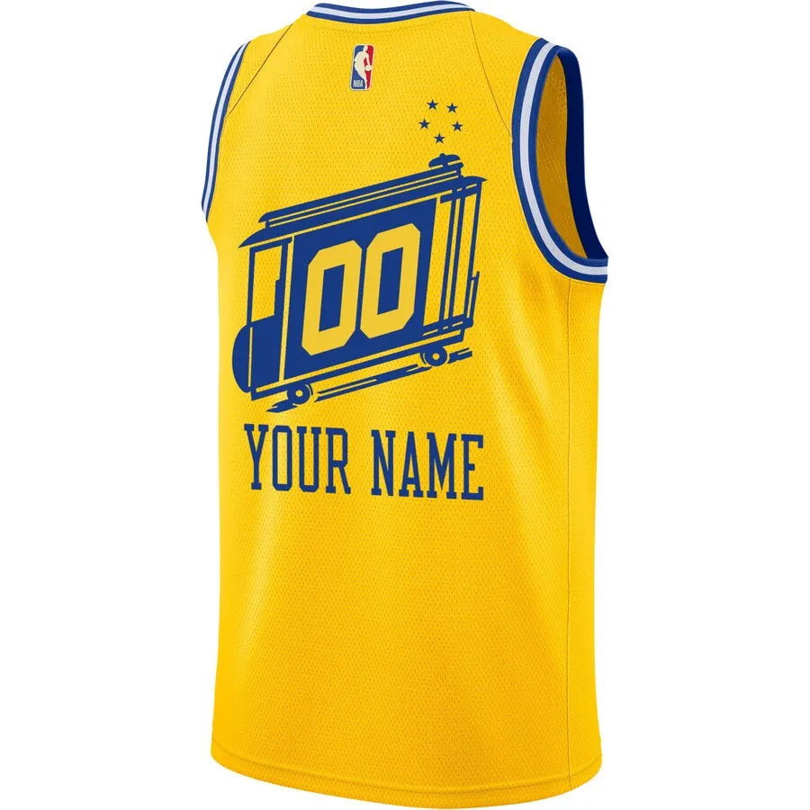 Warriors Yellow City Jersey - Hình 3